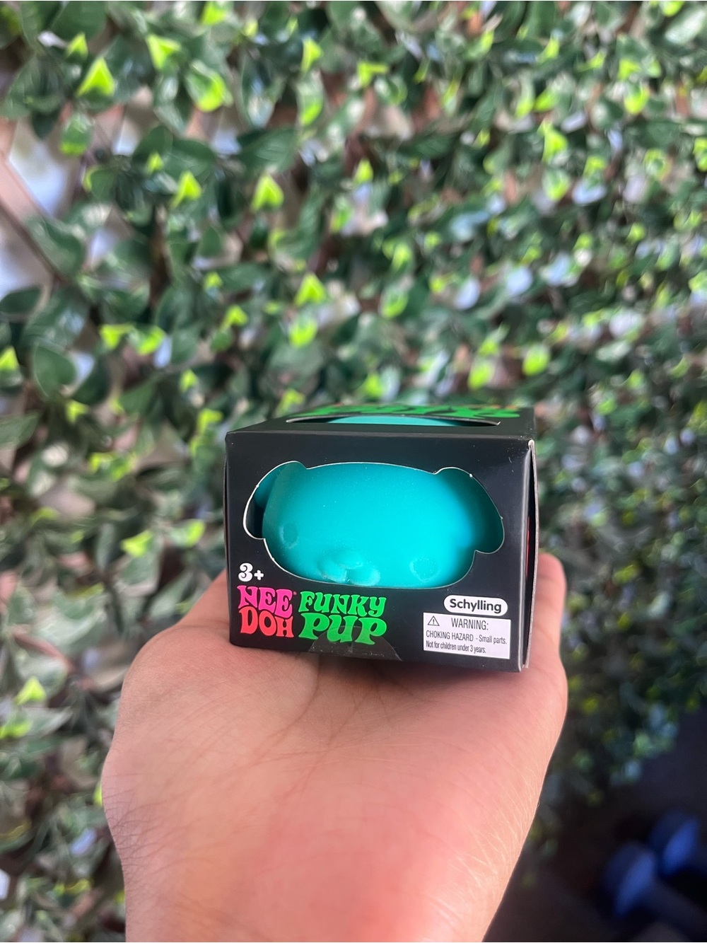 Nee Doh Funky Pup Teal Stress Toy